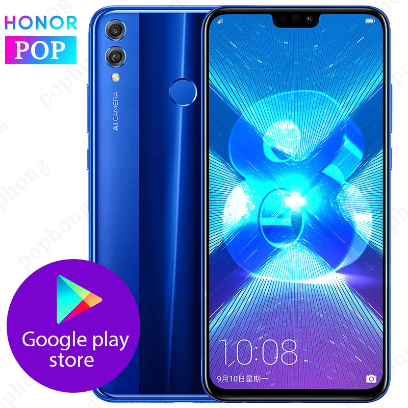 Глобальная прошивка оригинальный HONOR 8X мобильный телефон 6 5 дюймов ГБ 128 Kirin 710 Octa
