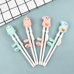 Cartoon Animal Head Chopsticks Children Eating Training Chopsticks Baby Safty Learning Chopsticks Non-slip Reusable Tableware