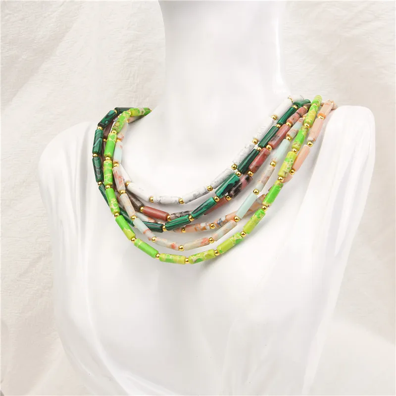 Collana Girocollo Bohémien Con Strass - Accessorio Donna Regolabile, 37 Cm + Estensione | Per Feste E Quotidiano - Foto 9