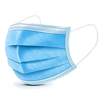 

50pcs Certificated high quality 3 layers prevent formaldehyde bad smell Bacteria proof face mask mouth mask