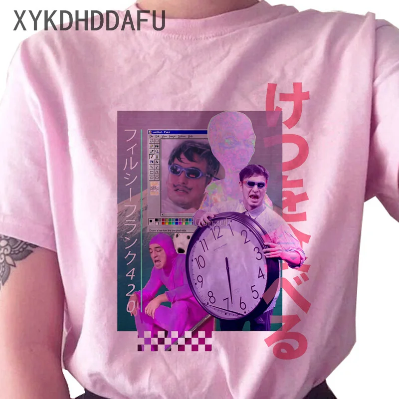 Футболка женская Vaporwave в стиле хип-хоп уличная одежда Харадзюку улззанг модный