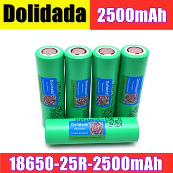 

100% Original forSamsung 3.6V 18650 2500mah INR18650 25R 2500mah 20A battery scrapping lithium batteries screwdriver flashlight