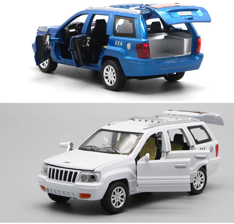 1:32 высокое моделирование Jeep Grand Cherokee сплава Модель автомобиля шесть открытый дизайн освещение Звук восстановление модель автомобиля для детей Подарки