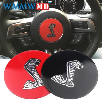 

Car Styling 3D Cobra Symbol Auto Steering Wheel Center Decorative Badge Decal Sticker for Ford Mustang Shelby Auto Accessories
