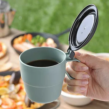 

Japan Imported Coffee Cup with Cover Simplicity Household Milk Drinking Cup Baby Milk Cup Plastic Children Cup