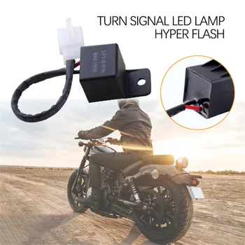 

Car Motorcycle Switch Adjustable LED Turn Signal Indicator Blinker Light Flasher Relay for Most 12V for Yamaha Honda KTM Aug2
