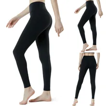 Для женщин Йога Брюки Леггинсы для спорта, фитнеса Высокая талия сплошной тренировочные брюки для йоги леггинсы для бега штаны эластичный пояс для йоги