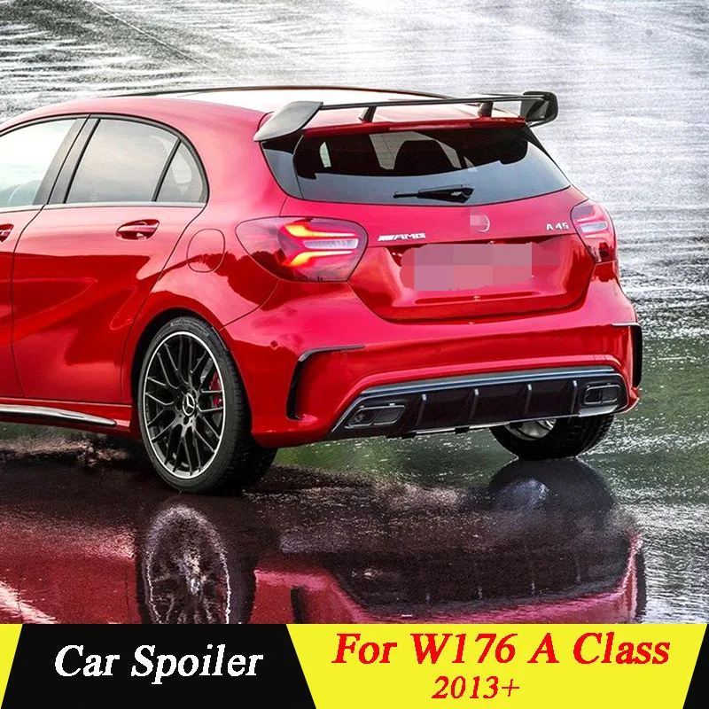 

For Mercedes A Class W176 2013 -Up ABS Material Car Lip Rear Wing Spoiler For A160 A180 A200 A250 A45 AMG Style 5-door Hatchback