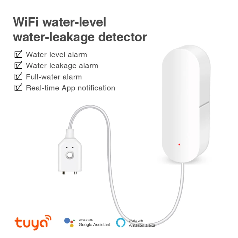 Koop Tuya Wifi Water Lekkage Detectoren Water Valve Sensor Compatibel Met Tuyasmart Smart Leven App