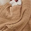 6 Layer Baby Bedding Blanket & Swaddling Blankets Cotton Warm Student Office Winter Cover Leg Nap Blanket 105x105cm ► Photo 1/6