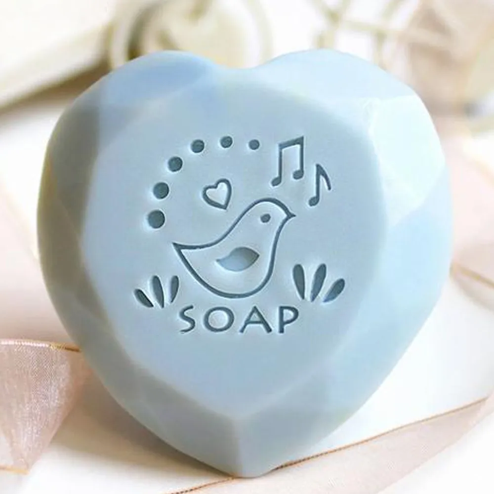 

Bird Singing Handmade Soap Imprint Stamp Animal Transparent Natural Soap Stamps With Handle Acrylic Stamp Custom For Soap Making