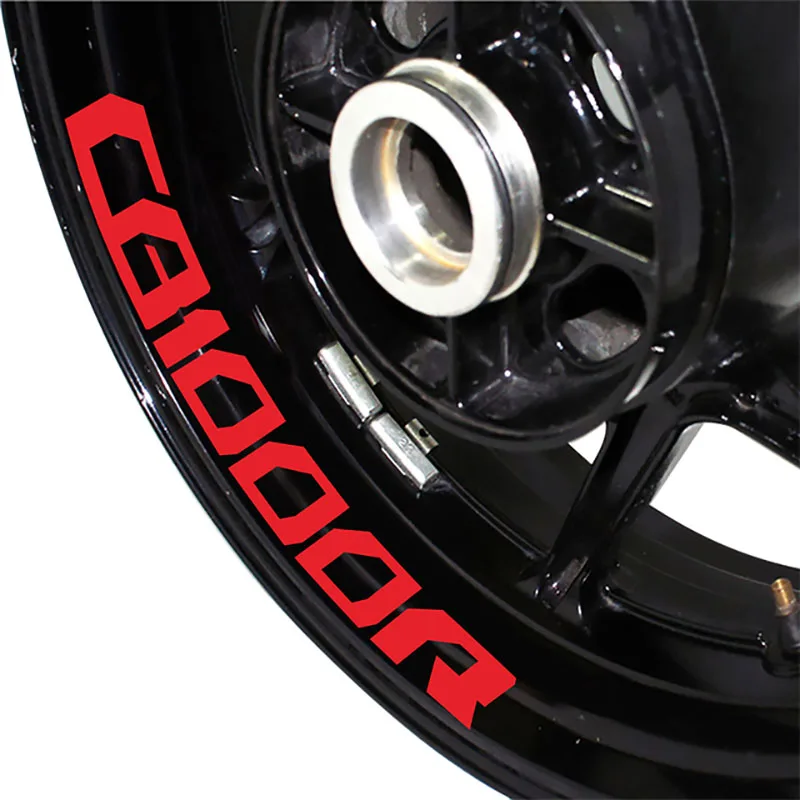 Newlest Motorcycle Custom Decorative Sticker Front/Rear Wheel Waterproof Reflective Rim Stripe Tape Stickers For Honda CB1000R motorcycle engine pistons forged k24 87mm custom performance forged pistons for honda k20a k20a2 k20a3 k24 piston manufacturer