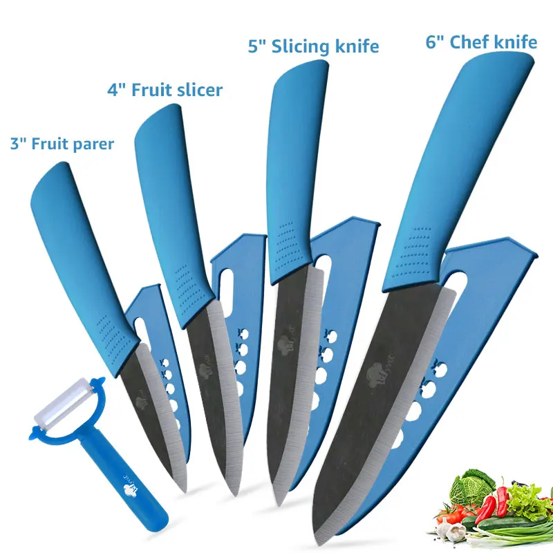 Blue knives set
