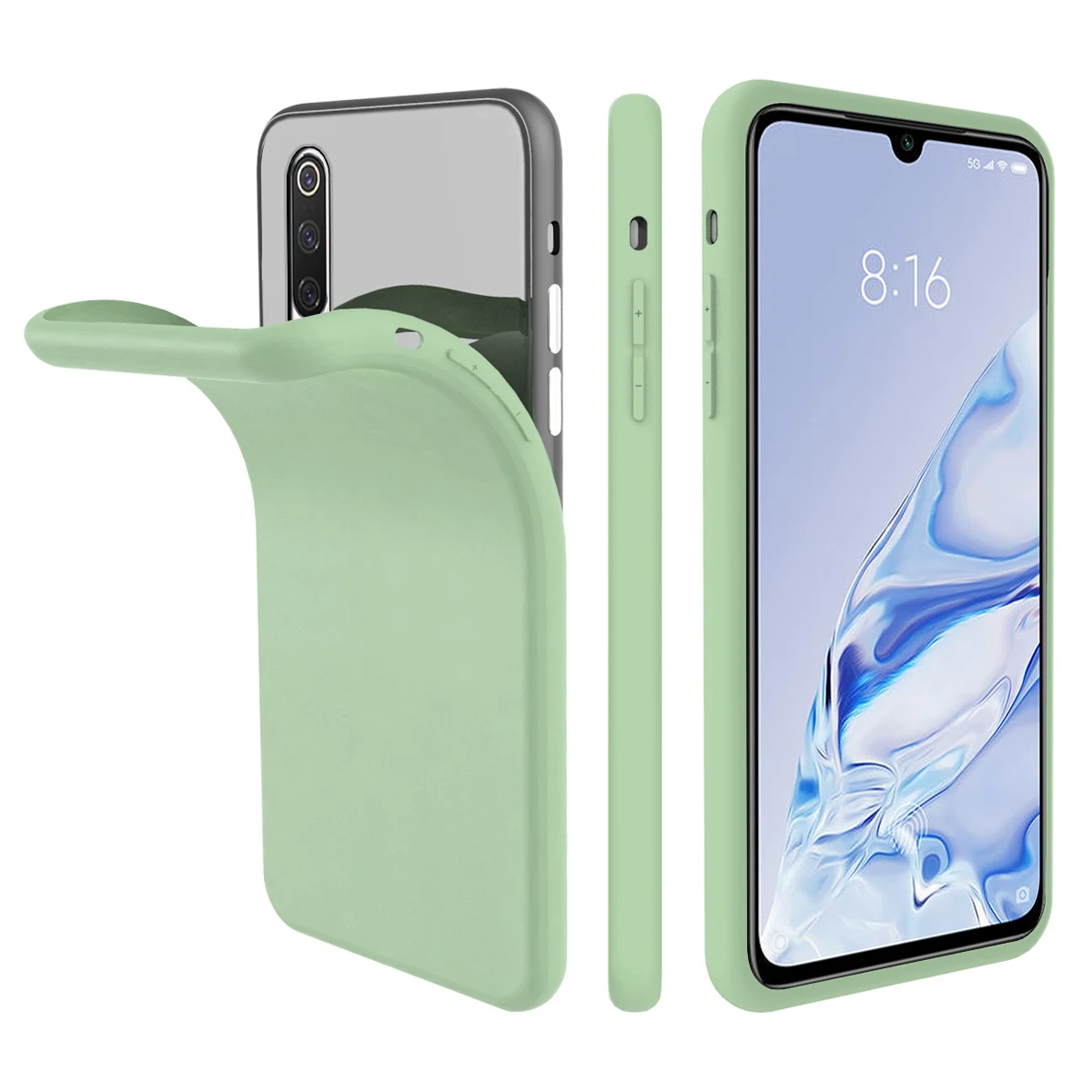 Для Xiaomi Mi 9 Pro 5G чехол тонкий мягкий ТПУ чехол для телефона Встроенный бархатный материал против царапин защитный чехол драгоценный камень