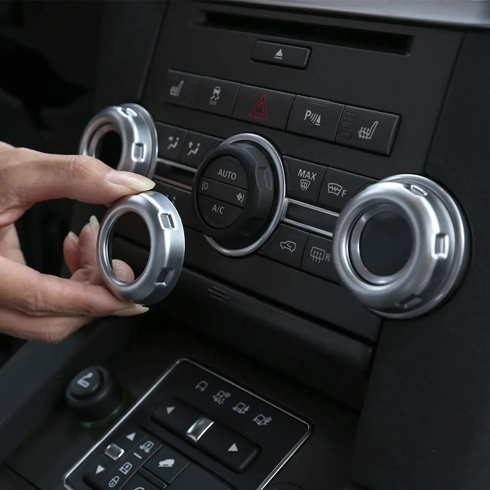 Хромированные ручки для регулировки громкости и кондиционера Land Rover Discovery 4 LR4 2010
