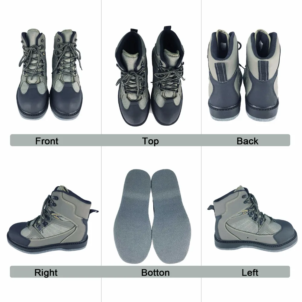 Fly Fishing Waders Wading Shoes Aqua Sneakers Rock Sports Felt Sole Boots No-slip Outdoor Hunting Water For Fish Pants Clothing