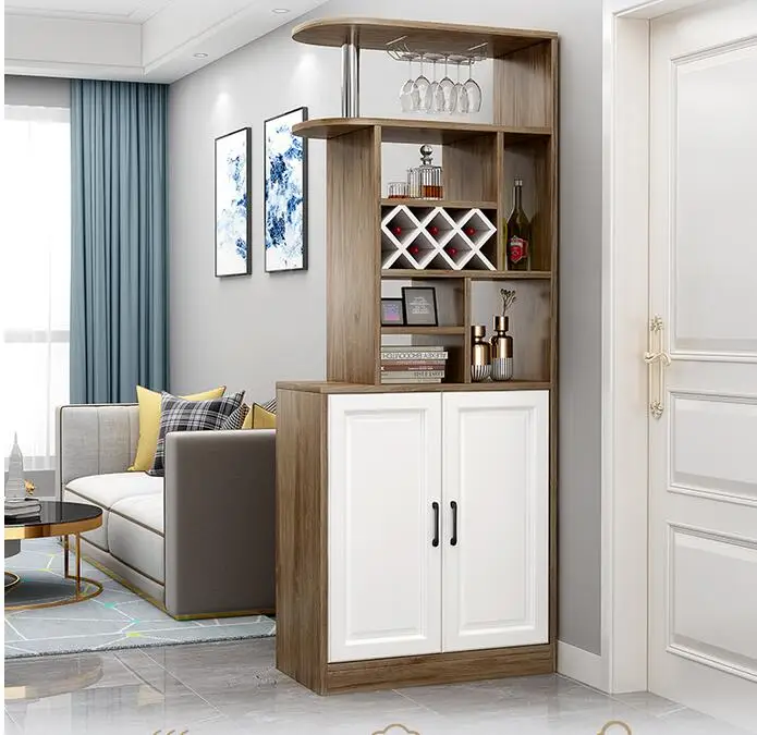 European wine cabinet porch cabinet simple modern entrance hall living room partition screen shoe