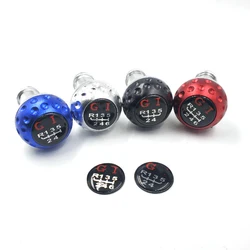 1Pcs 6 Speed/5 Speed Car Styling Car Manual Trans Gear Shift Shifter Knob Stick Head Knob Aluminum With 3 Plastic Hoses
