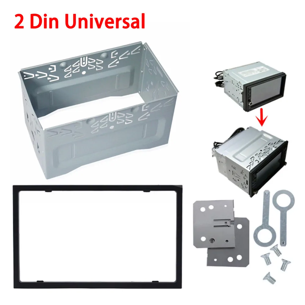 Unit 2 DIN Cage Radio Vehicle Case Car Fitting DVD Player Frame