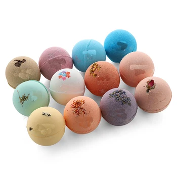 

12pcs/box Handmade Essential Oil Soap Moisturizing Bath Salt Soap Bubble Shower Bombs Ball Body Cleaner Spa Bathing