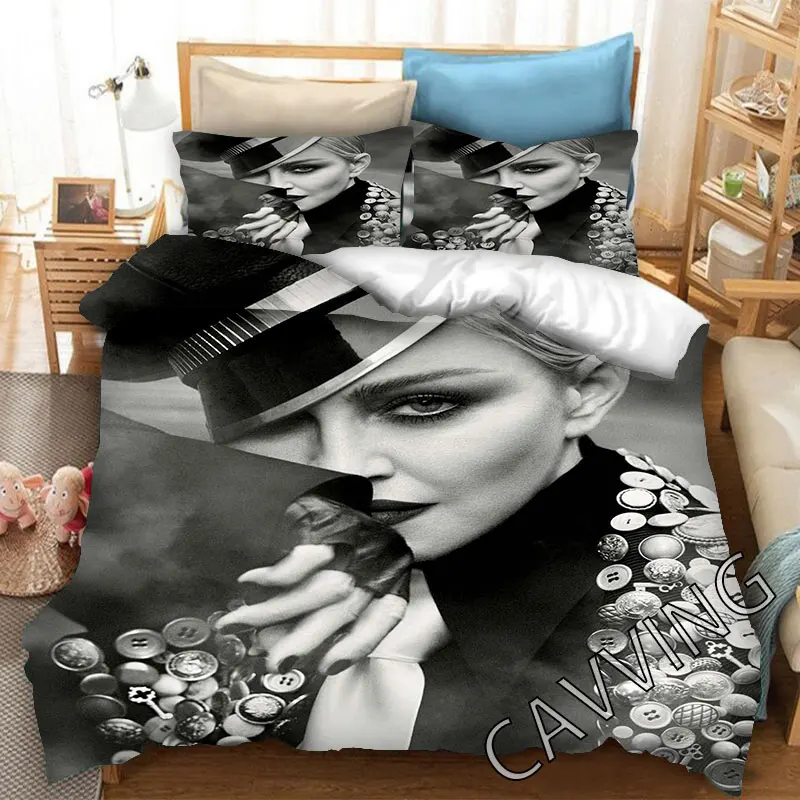 Madonna 3D Printed Bedding Set Duvet Covers & Pillow Cases Comforter Quilt Cover (US/EU/AU Sizes)  H03