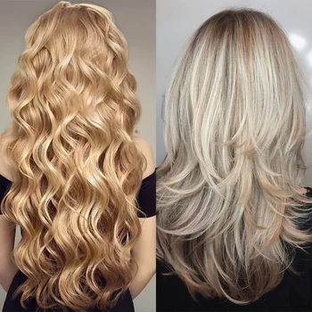 

No Clips in synthetic wave curly Remy resilience fish line flip in hair invisible wire Secret hair halo extensions thin hai