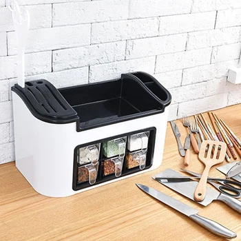 

Kitchen Countertop White Tableware Bracket Seasoning Rack, Food Cabinet Storage Rack, Tool Rack, Tableware Rack