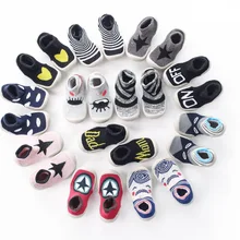 Детские носки-тапочки с петельным ворсом весенние толстые носки до щиколотки для младенцев xue ayumi wa/нескользящие носки-тапочки с мягкой подошвой