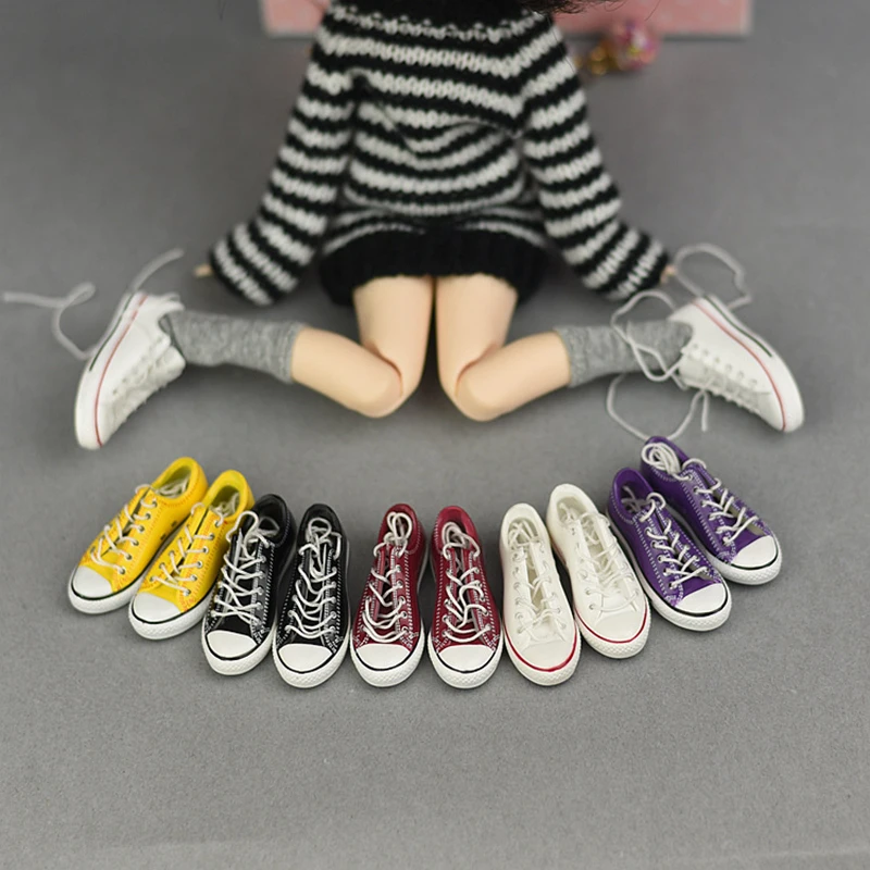 30cm 1/6 BJD Doll Accessories 4.5cm Sneakers Blyth Doll Shoes for Blyth, Licca, Azone, Soldier Shoes