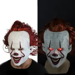 Stephen King's It Pennywise клоун светодиодный маска фильм маски косплей реквизит