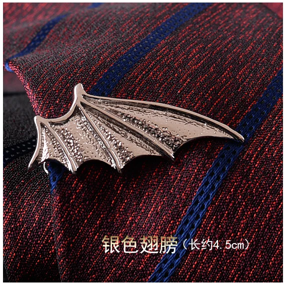 Fashion Men's Tie Clip Business Dress Clip Men's Accessories Fancy Collar Pin Gold Pattern Tie Clip Postage Tide Men Gift
