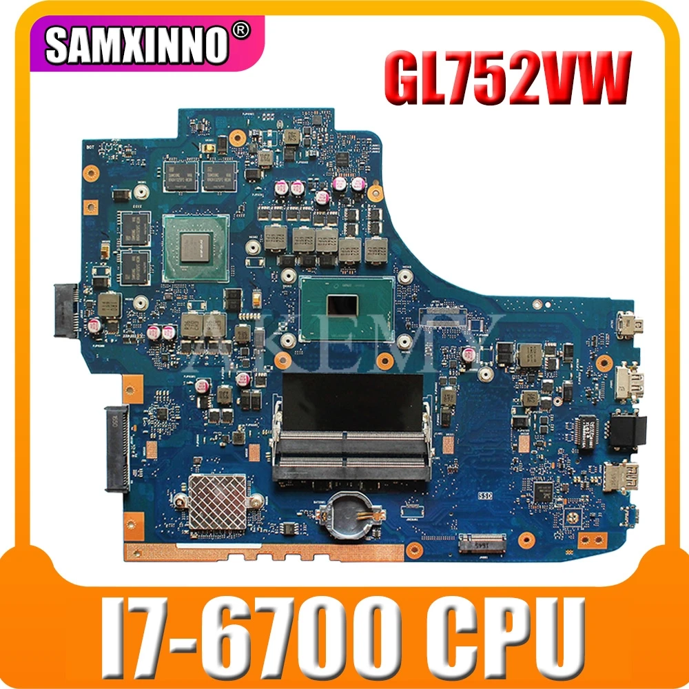 Материнская плата ROG GL752VW с I7 6700CPU N16P GX A1 материнская REV2.0/REV2.1 для For Asus GL752V GL752