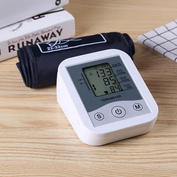 

Arm Sphygmomanometer LCD Digital Display Blood Pressure Monitor Pulse Scanning Oscillometry Two Measuring Method