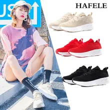 Новинка, Женская прогулочная обувь, модные дышащие кроссовки, сетчатая мягкая подошва, Frenulu, повседневная Легкая спортивная обувь