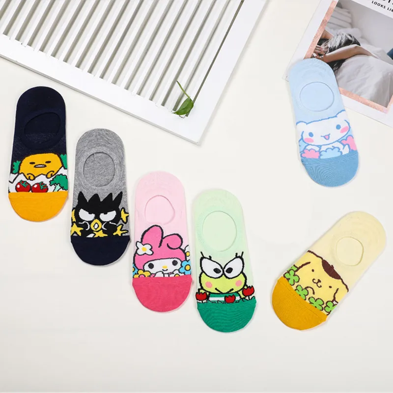 Мультяшка Гудетама носки с принтом babyoroll babyororoll Марка pom-Pom Purin Bad Марка Badtz Maru путешествия лягушка милые забавные женские хлопковые носки
