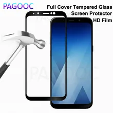 9H полное покрытие из закаленного стекла для samsung Galaxy A6 A8 Plus A3 A5 A7 A530 Защитная пленка для экрана
