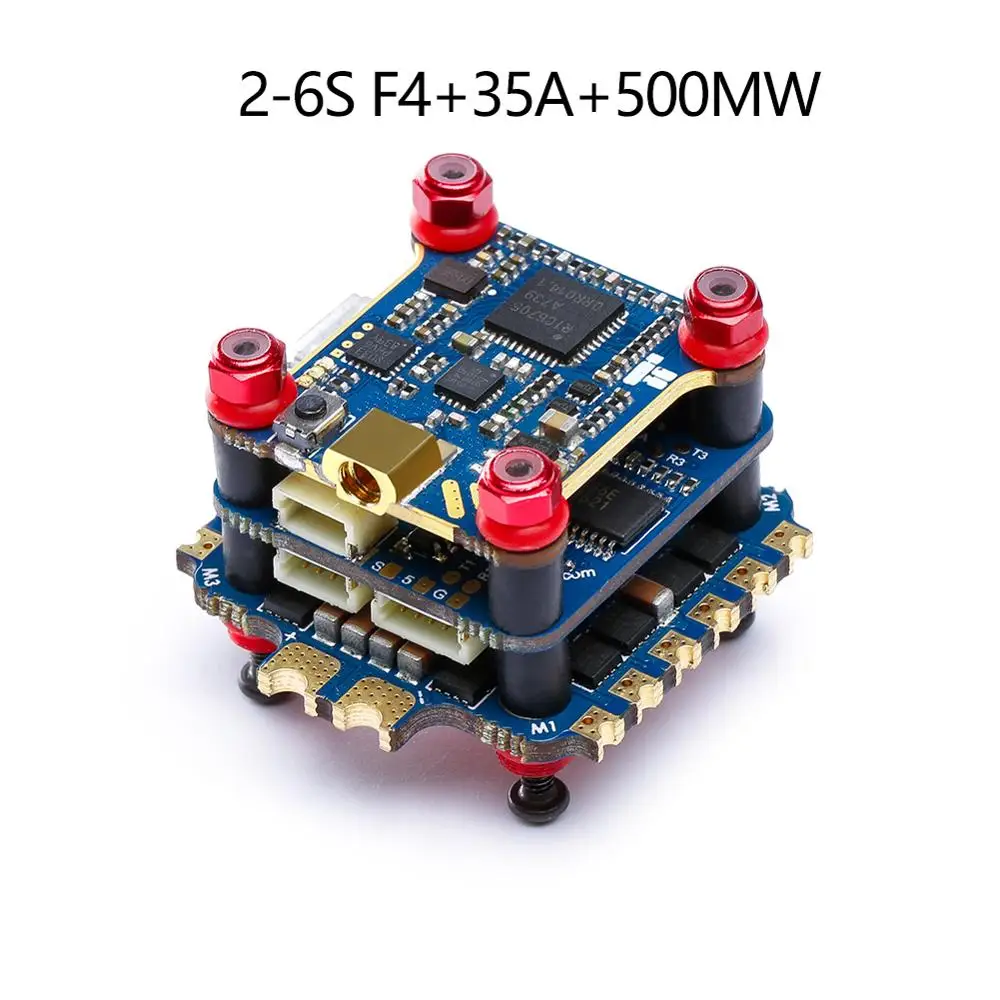 Полета SucceX V2 F4 мини-блок управления полетами Системы 2-6S W/F4 V2.1 FC/SucceX 35A V2 4 в 1 ESC/Succex 25/100/200/400/500 МВт V2 VTX - Цвет: F4-35A-500MW