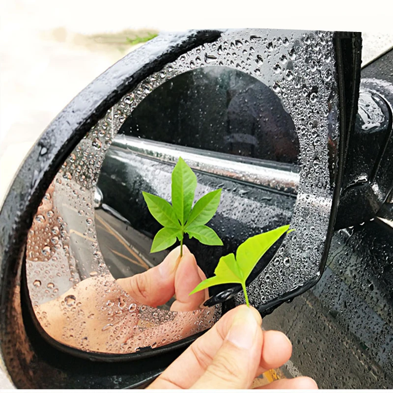

Car Sticker 2PCS Car Mirror Window Clear Film Anti Dazzle Waterproof Rainproof Anti Fog Car Rearview Mirror Protective Film