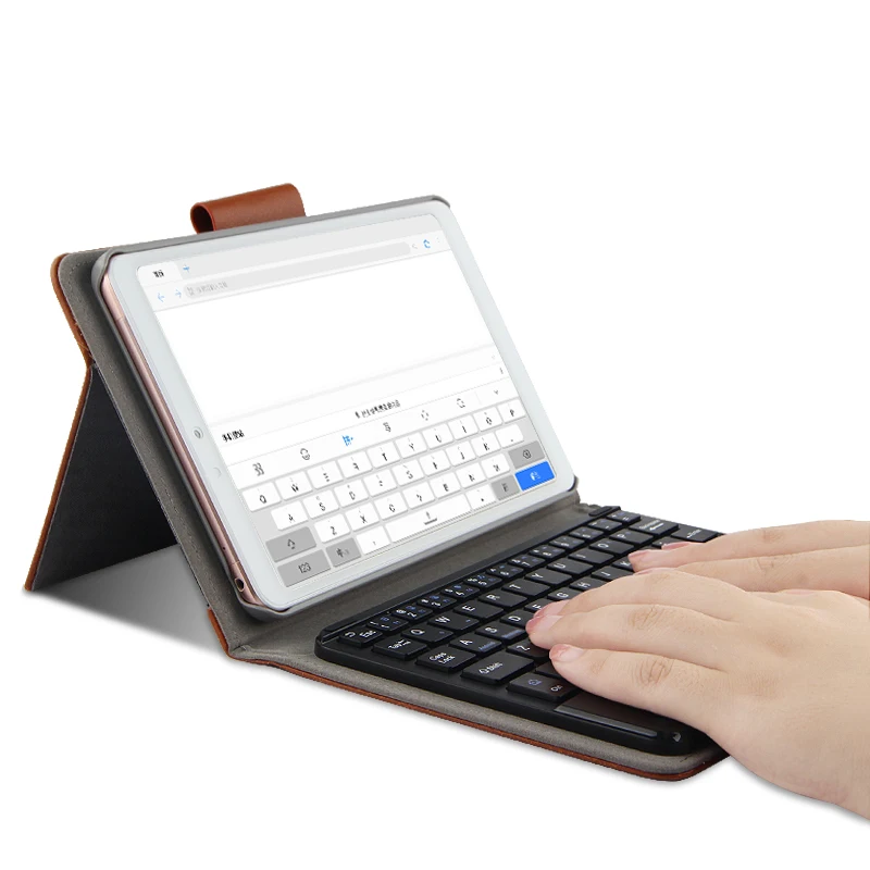 Беспроводная Bluetooth mi Pad 4 тачпад Клавиатура тонкая мышь набор с кожаным протектором трекпад для клавиатуры Мышь Набор для Xiaomi Pad 4