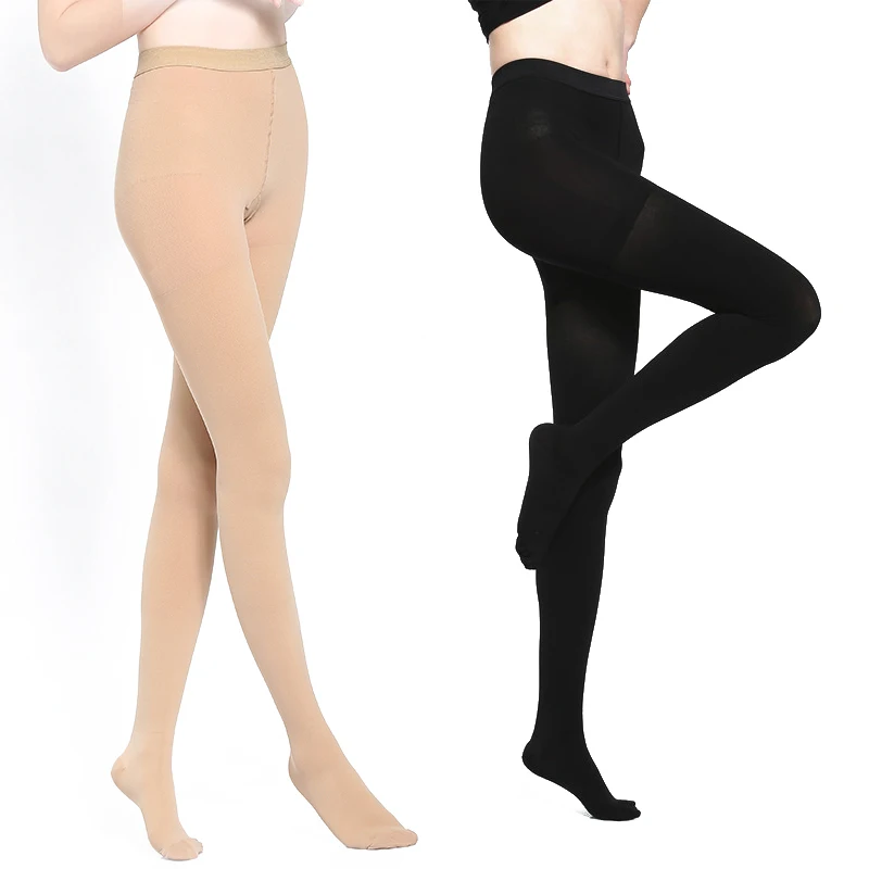 

FINDCOOL 15-21mmHg Medical Compression Pantyhose Closed Toe Women Yoga Stockings for Varicose Veins