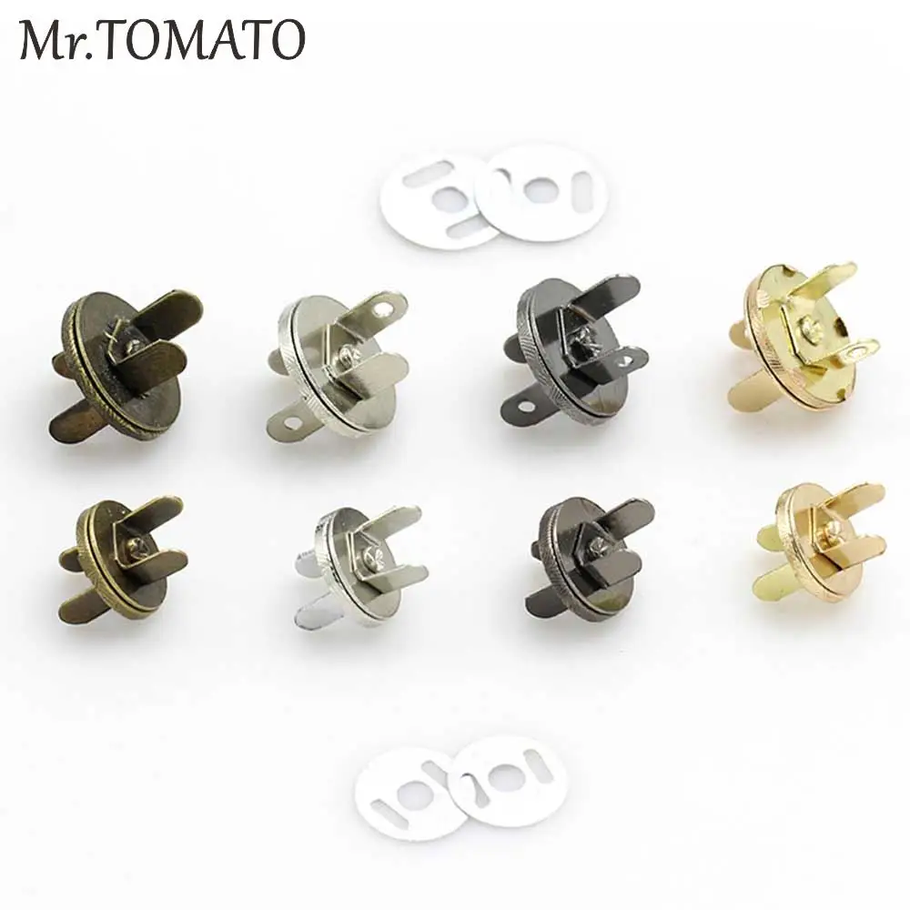 10 комплектов кожаных аксессуаров бронзовая серебряная Металлическая магнитная