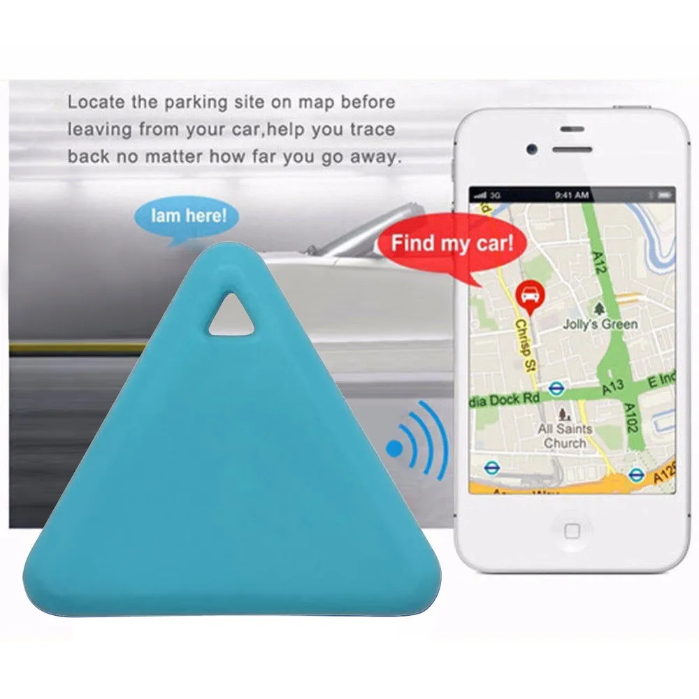 Домашние животные Смарт мини gps трекер анти-потеря Водонепроницаемый Bluetooth Tracer треугольные ключи кошелек сумка дети трекеры Finder оборудование