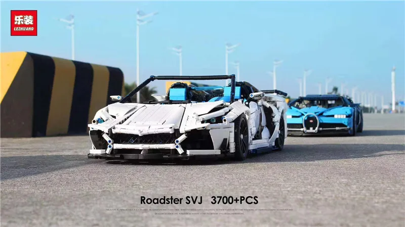 DHL LZ 2101 3700 шт. Ограниченная серия Roadster Moc Aventador модель спортивного автомобиля строительный блок кирпичи рождественские подарки на день рождения игрушки