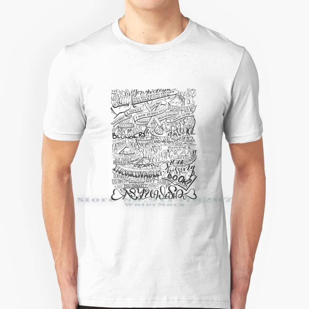 Princess Bride Quotes T Shirt 100% Puro Cotone The Princess Bride Princess Bride Inigo Montoya Catherine Lashley