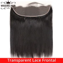 Wiggins прямой прозрачный кружевной фронтальный 13x4 уха до уха предварительно сорвал с Детские волосы бразильский закрытие Remy человеческие волосы