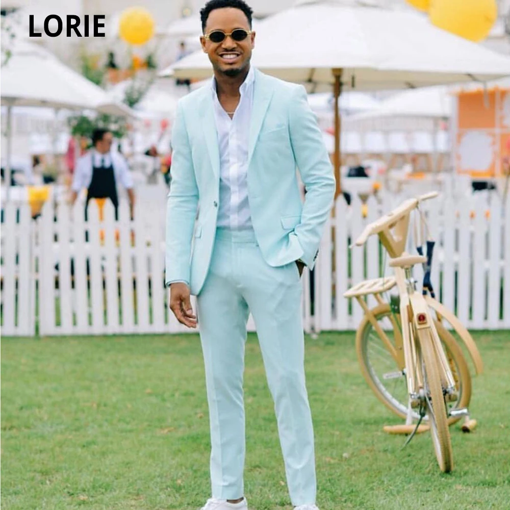 Костюм LORIE Tailor-made мятно-зеленый мужской костюм блейзер для вечеринки выпускной 2