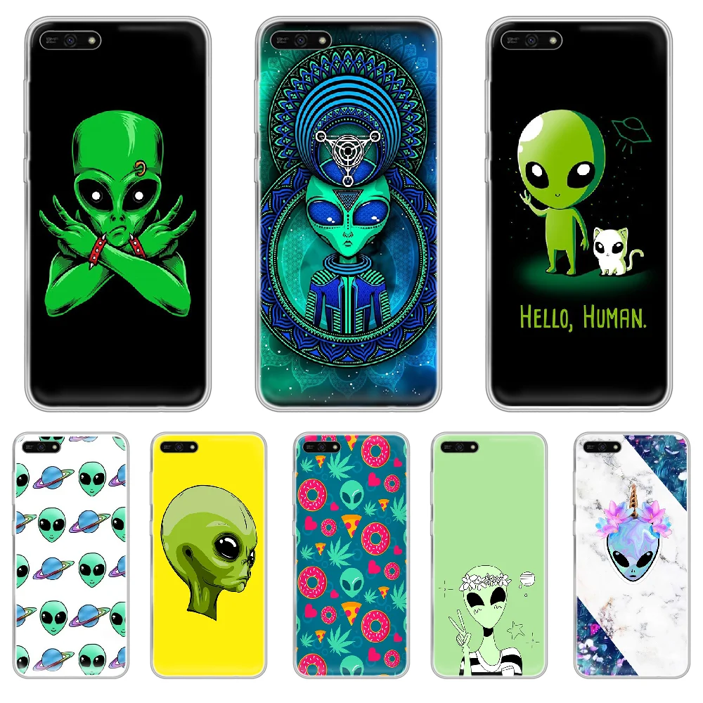 Инопланетянин гость внеземное бытие корпус телефона для HUAWEI honor mate 8 9 10 20 30 A S X i pro