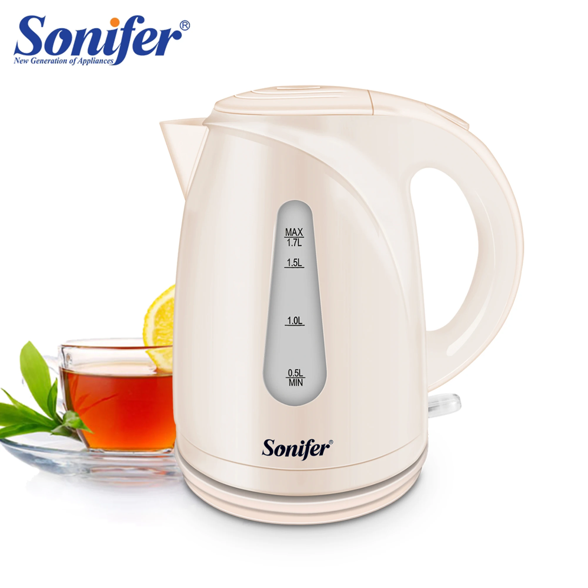 1.7L Electric Kettle Cordless 1850W Household Kitchen Fast Heating Boiling Teapot Pot Automatic Switch Off 220V Sonifer | Бытовая
