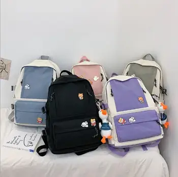 

New school bag Korean version Harajuku ulzzang Japanese middle school students junior high school school bag female high school