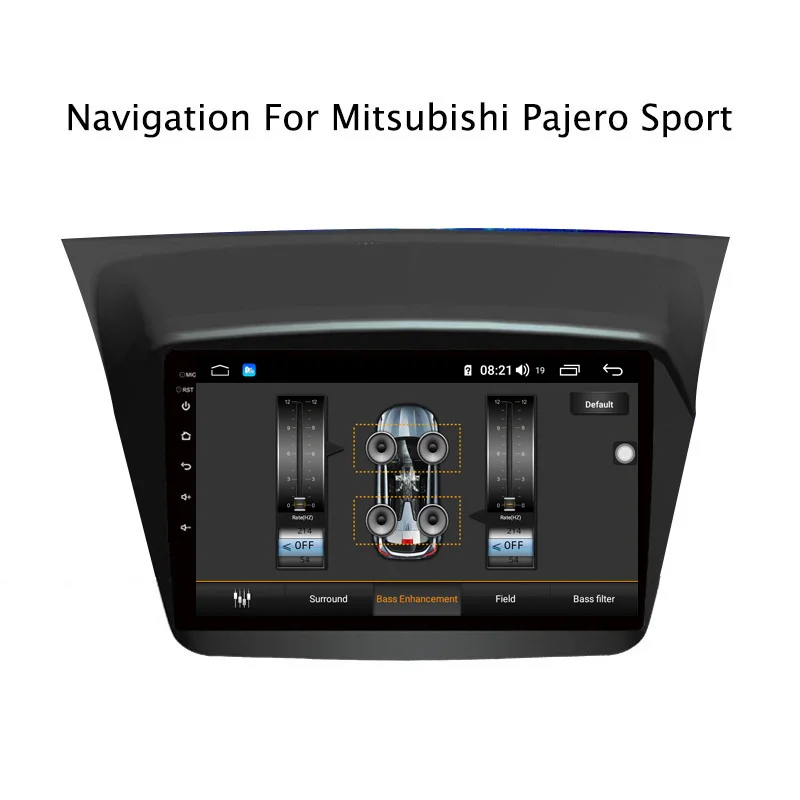 Sale Ectwodvd 9inch Andriod 8.1 Car DVD GPS For Mitsubishi Pajero Sport 2013-2017 4G RAM 64G ROM CarPlay DSP 4G LTE with WIFI 5